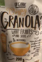 Crispy granola with fruits and seeds