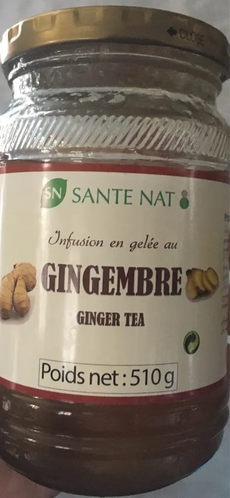 Infusion en gelee au gimgembre
