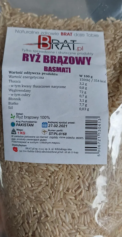 Ryż brązowy basmati