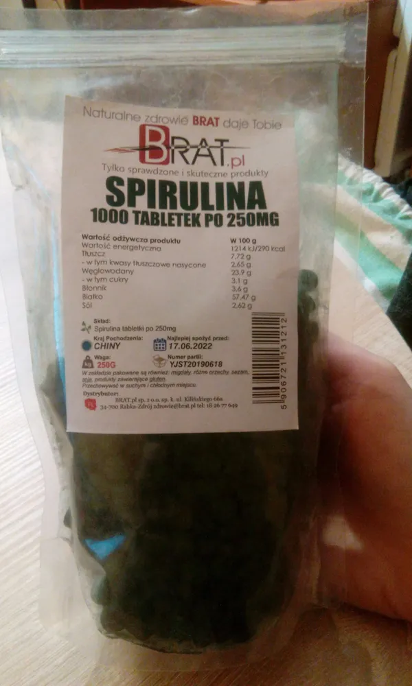Spirulina 1000 tabletek po 250 mg
