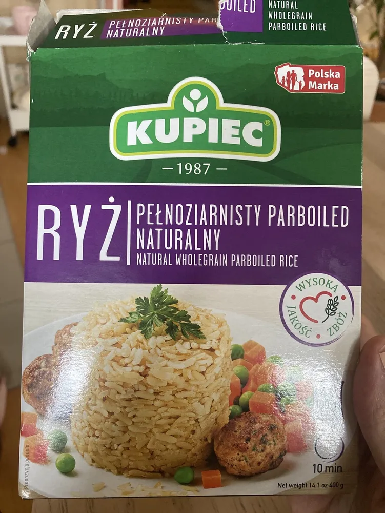 Ryż Pełnoziarnisty Paraboiled Naturalny
