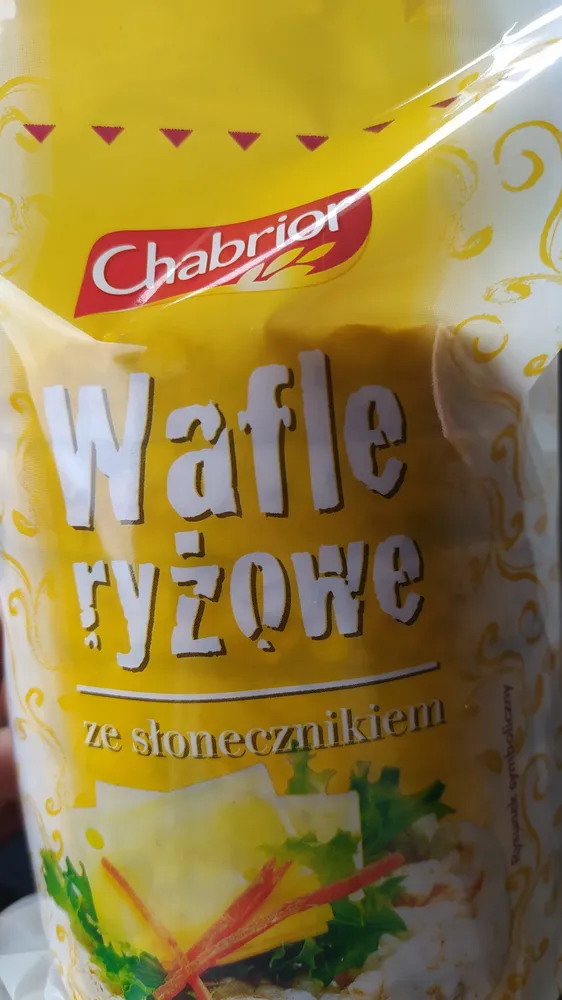 Wafle ryżowe ze słonecznikiem