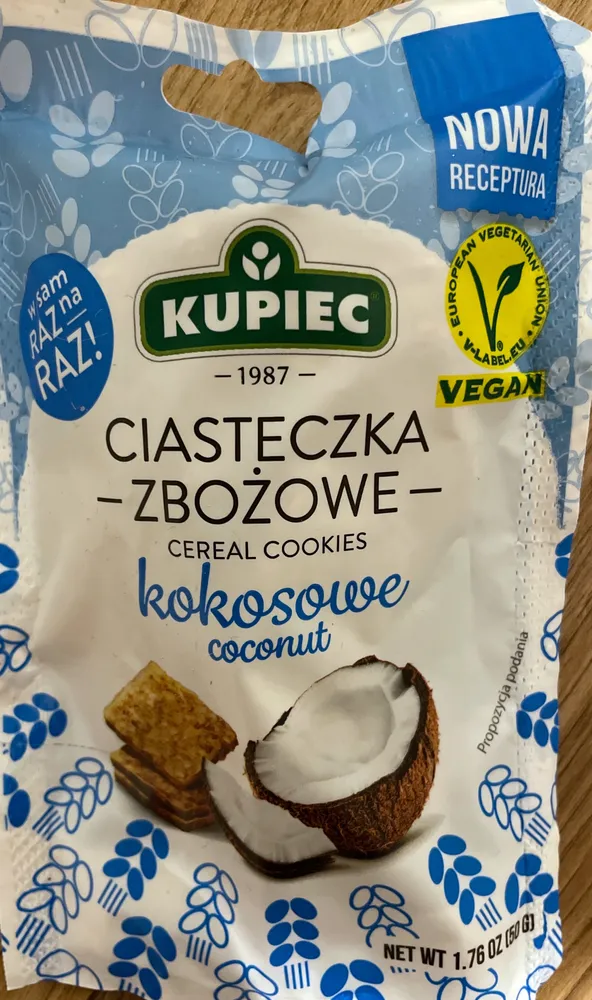Ciasteczka zbożowe kokosowe