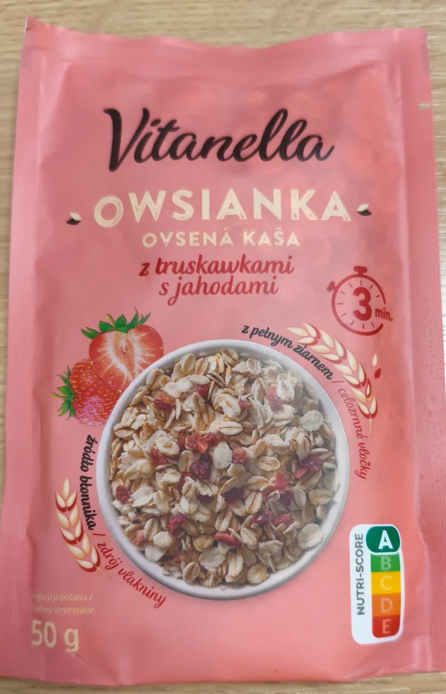Owsianka z truskawkami