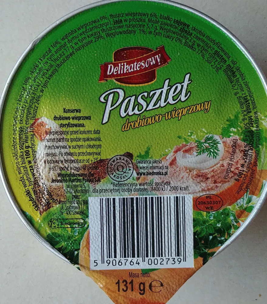 Pasztet drobiowo-wieprzowy