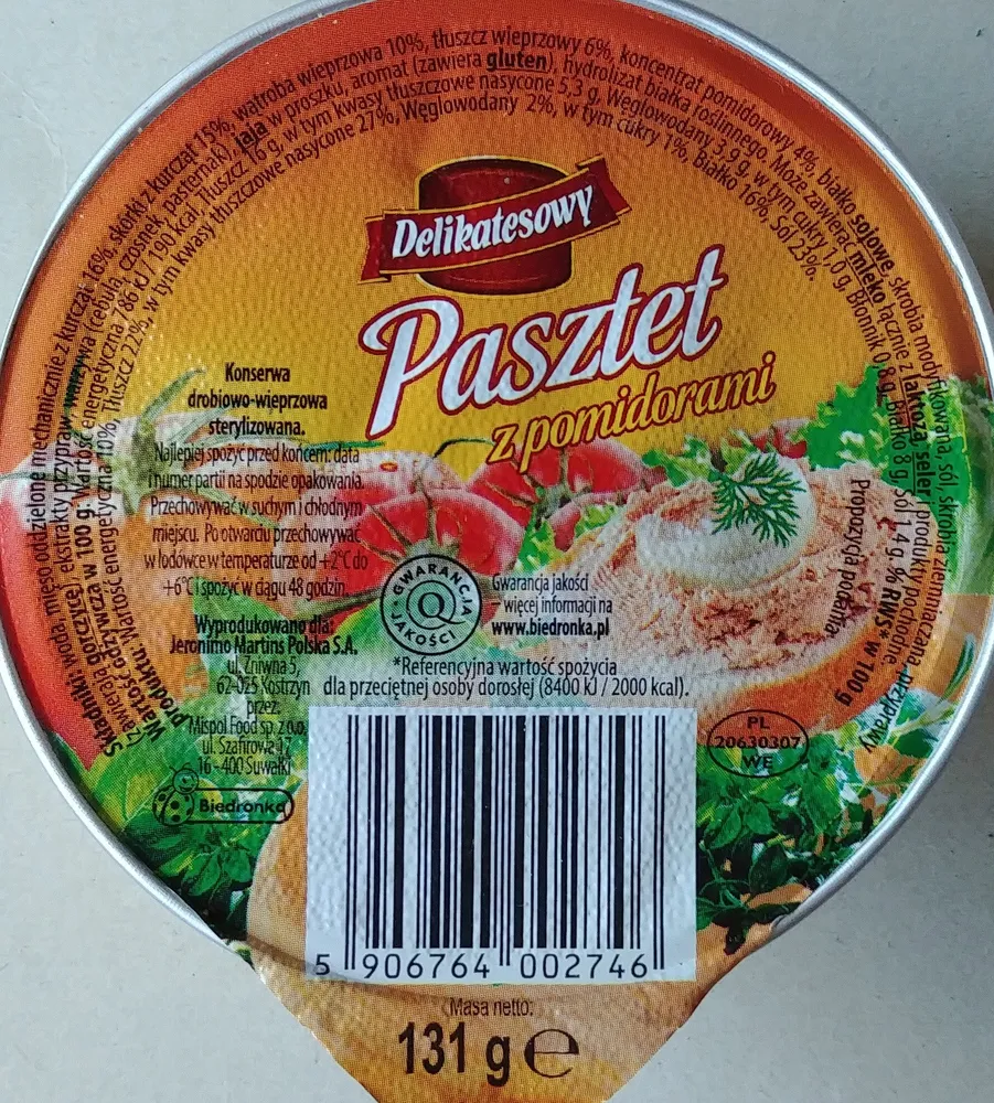 Pasztet z pomidorami