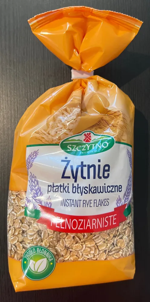 Żytnie płatki błyskawiczne instant tyle flakes
