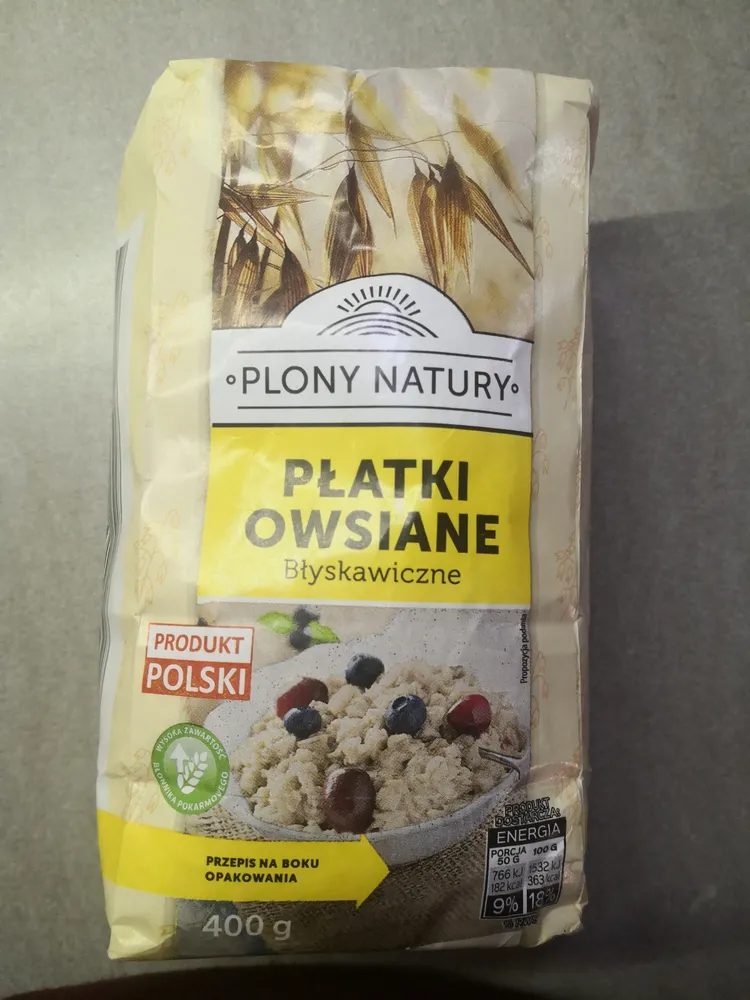 płatki owsiane błyskawiczne