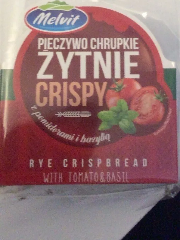 Pieczywo Chrupkie Zytnie CRISPY z pomidorami i bazylią