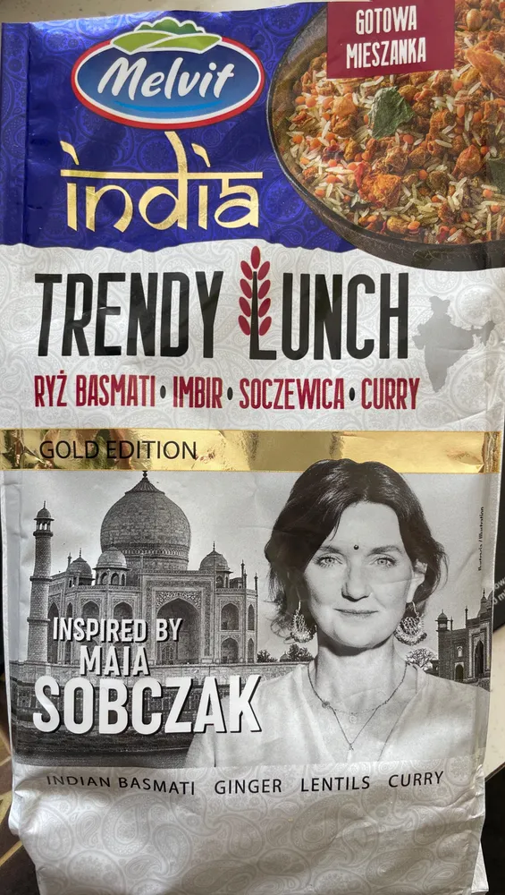 Trendy Lunch India – ryż basmati, imbir, soczewica, curry
