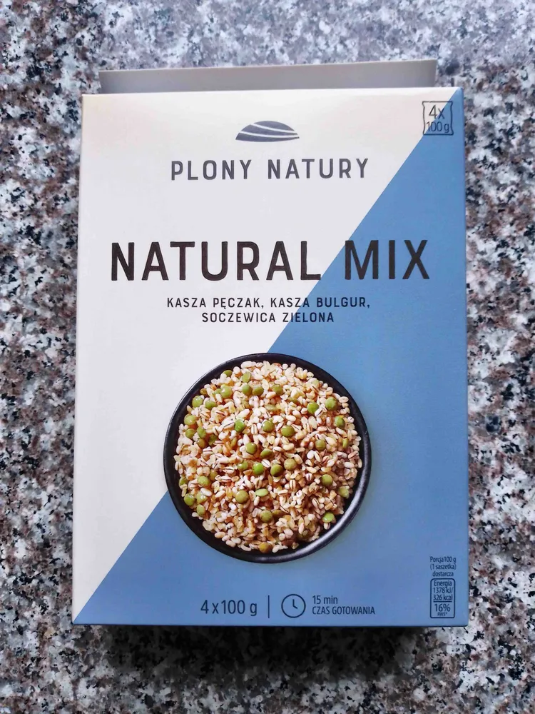 Natural mix kasza pęczak, kasza bulgur, soczewica zielona