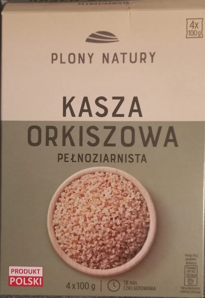 kasza orkiszowa pełnoziarnista