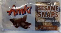 Sesame snaps with chocolate