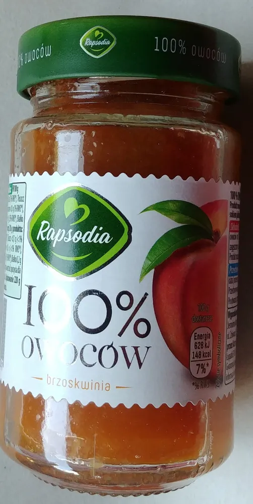 Produkt owocowy z brzoskwiń.