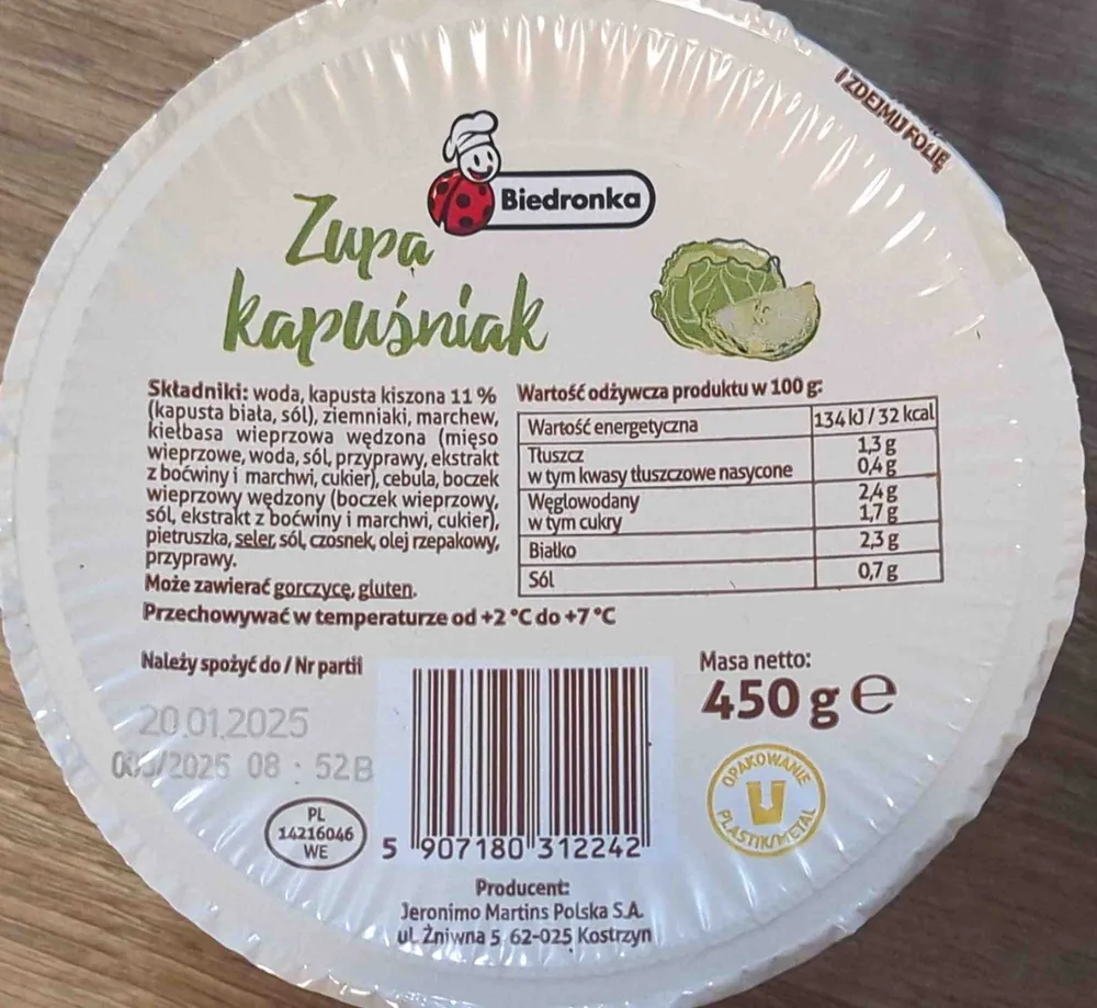 Zupa kapuśniak