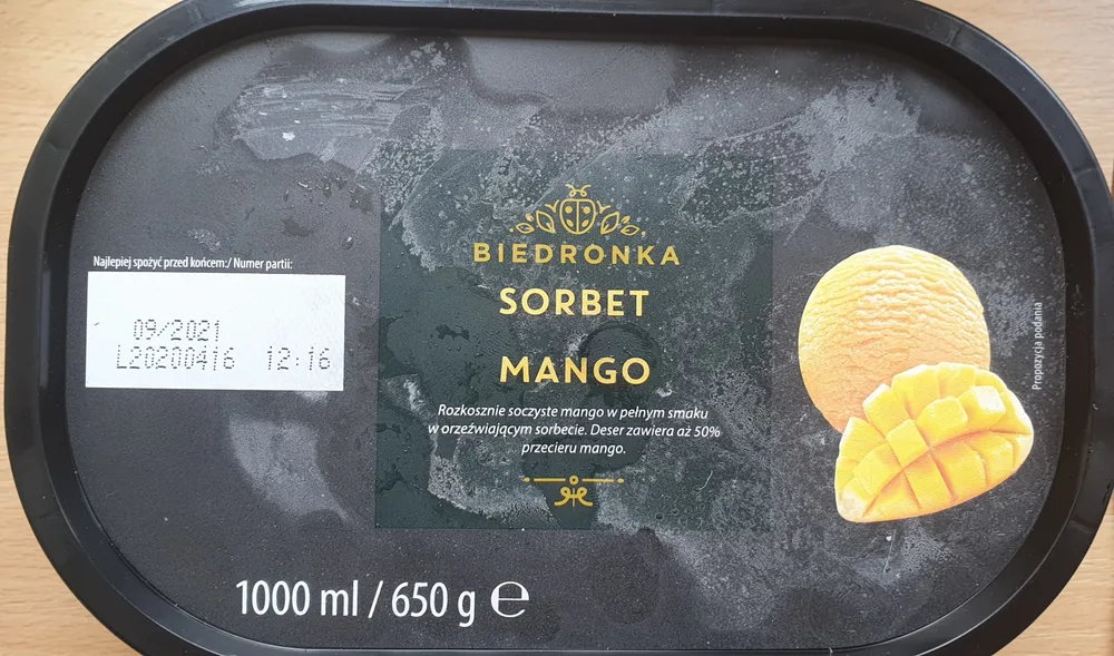 Sorbet mango