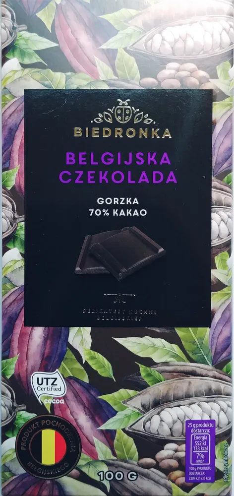 Belgijska czekolada 70%