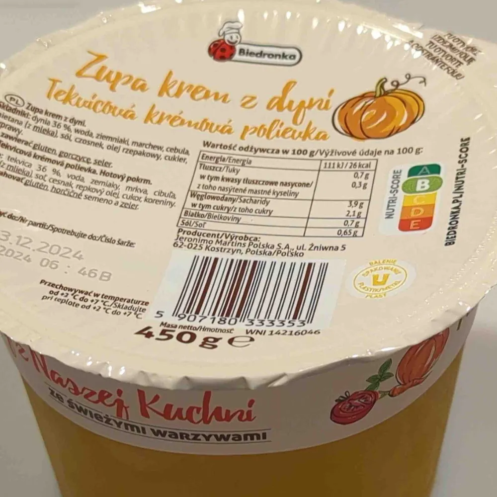 Zupa krem z dyni