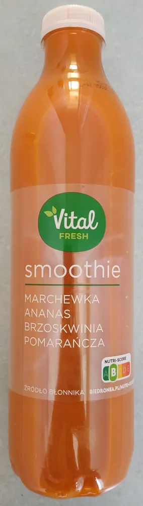 Smoothie marchewka ananas brzoskwinia pomarańcza
