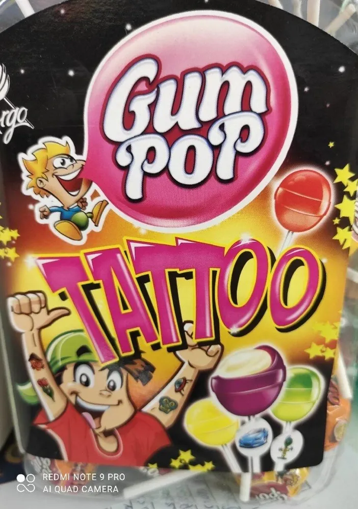 Gum pop tattoo