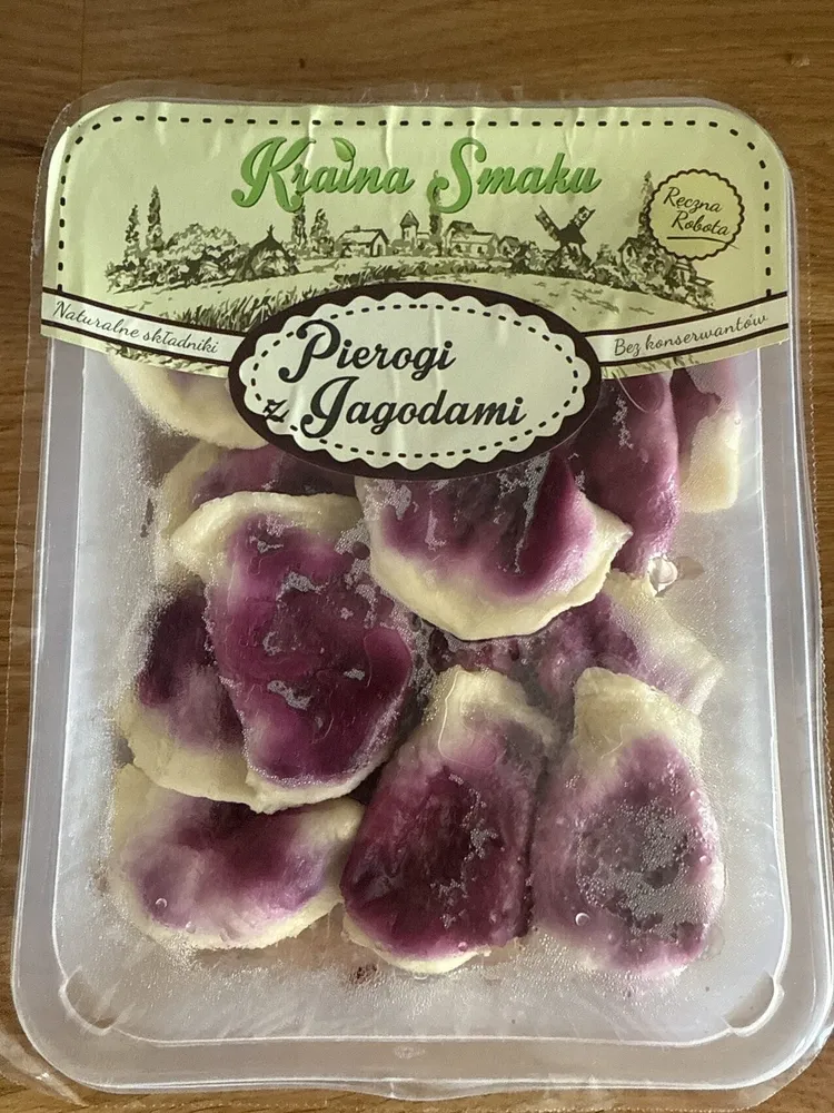 Pierogi z jagodami