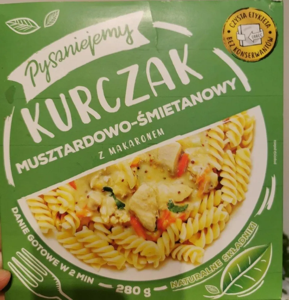 Creamy mustard chicken with pasta