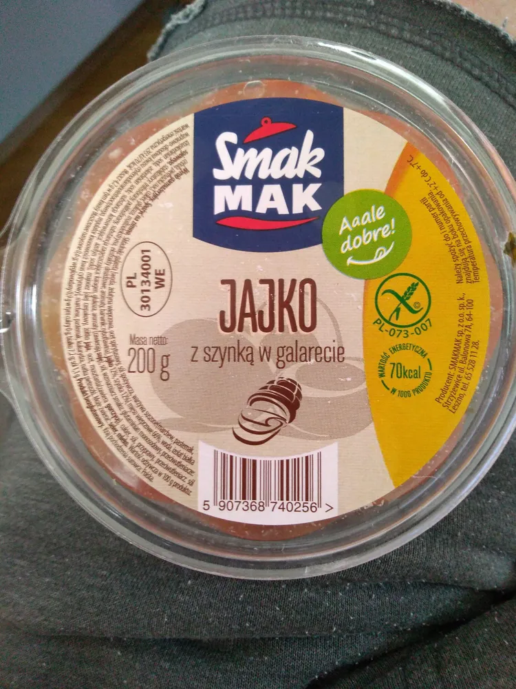 Jajko z szynką w galarecie