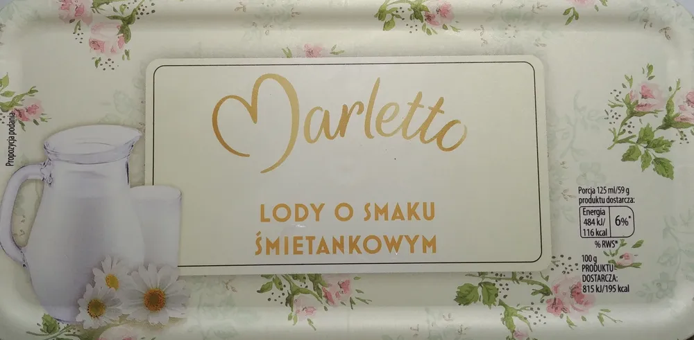 Lody o smaku śmietankowym