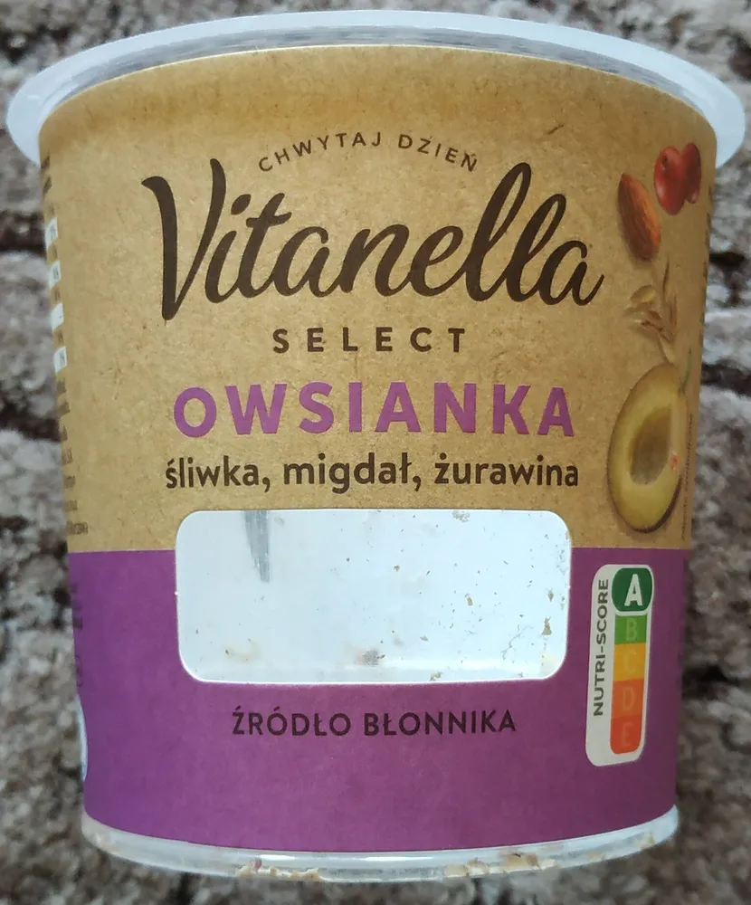 Vitanella Owsianka - śliwka, migdał, żurawina