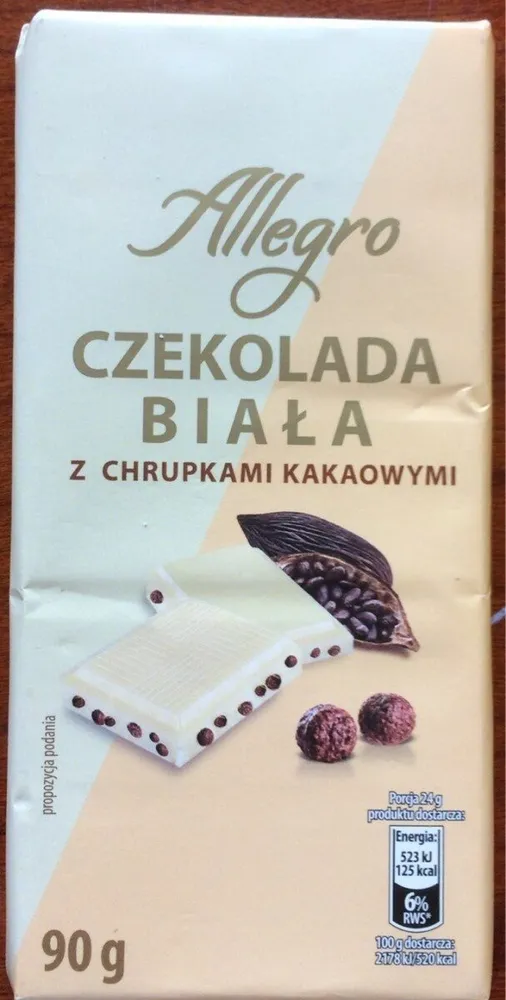 Czekolada Biała z chrupkami kakaowymi