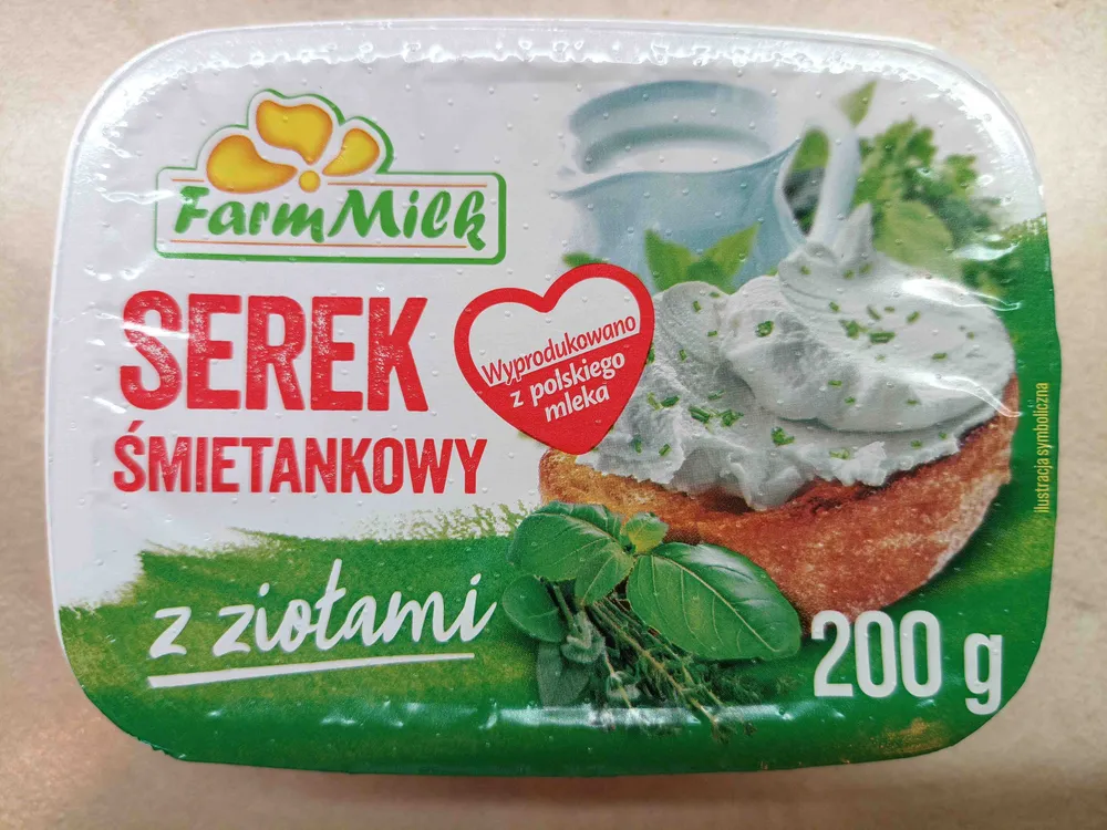 Serek śmietankowy z ziołami