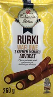 Rurki waflowe z kremem o smaku adwokatowym (60%)