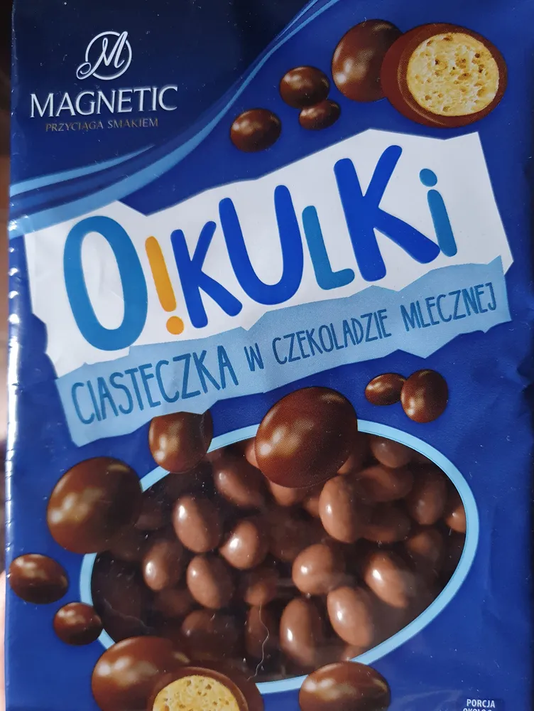 O!kulki ciasteczka w mlecznej czekoladzie