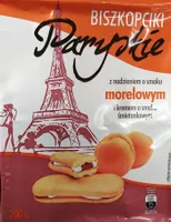 Biszkopciki Paryskie z nadzieniem o smaku morelowym