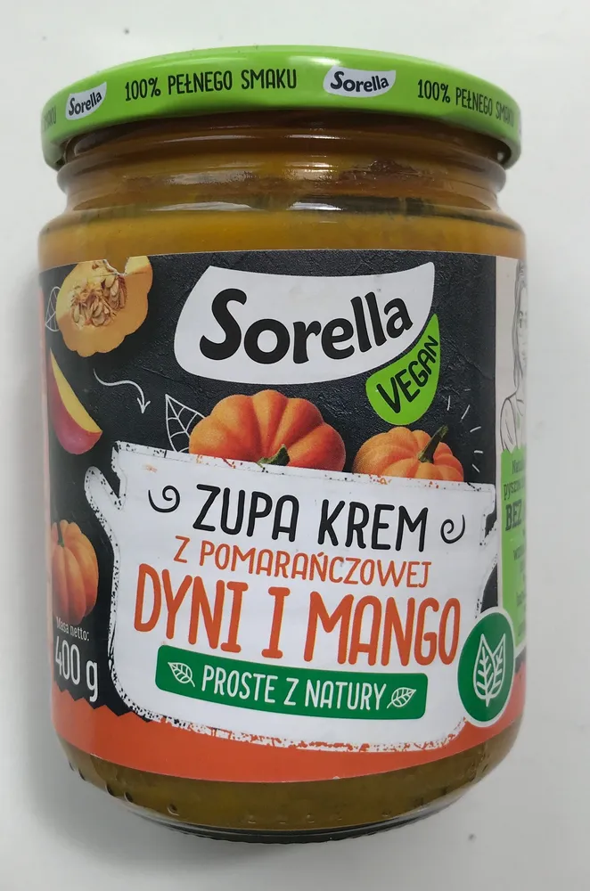 Zupa krem z dyni i mango
