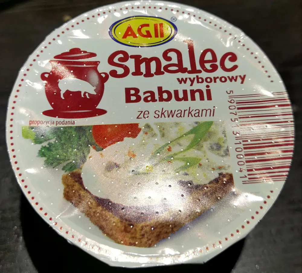 Smalec wyborowy Babuni ze skwarkami