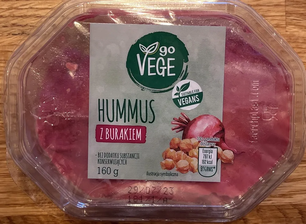 Hummus z burakiem