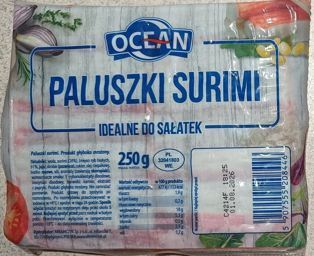 Paluszki surimi