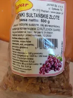 rodzynki sułtańskie złote