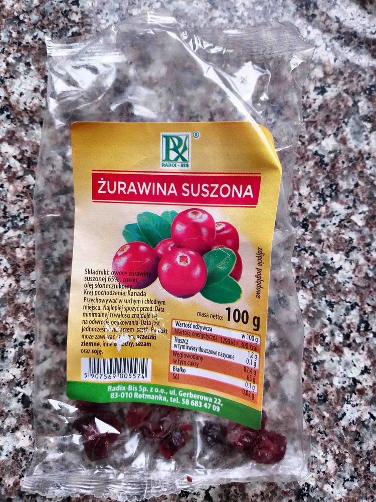 Żurawina suszona
