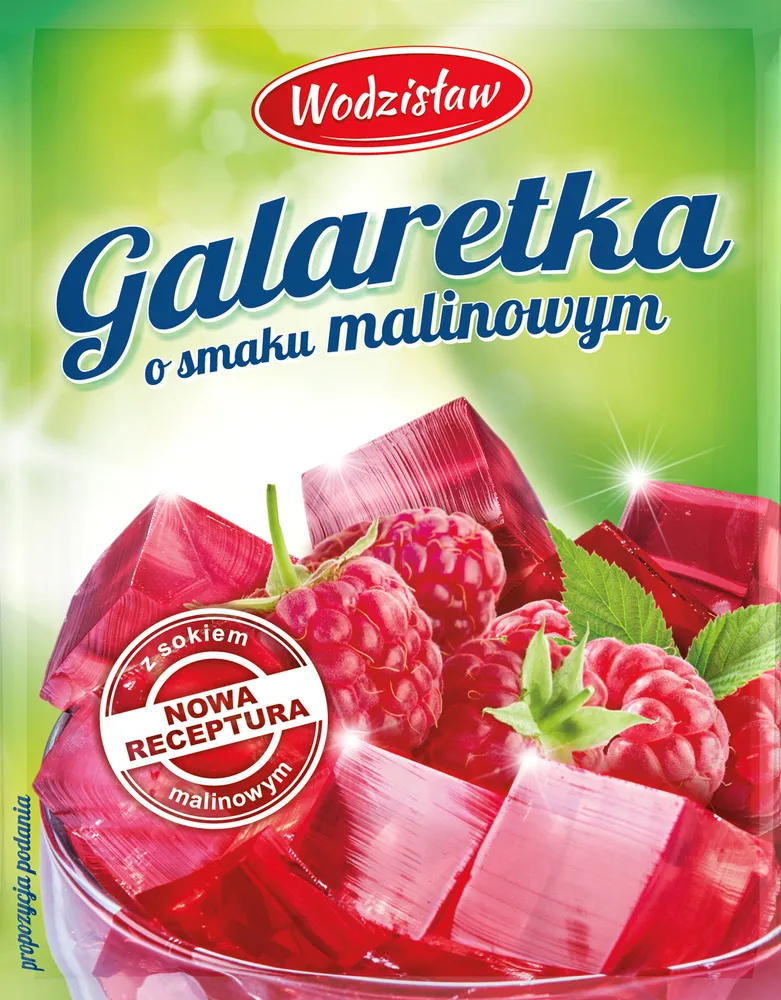 Galaretka o smaku malinowym