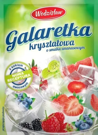 Galaretka kryształowa o smaku ananasowym