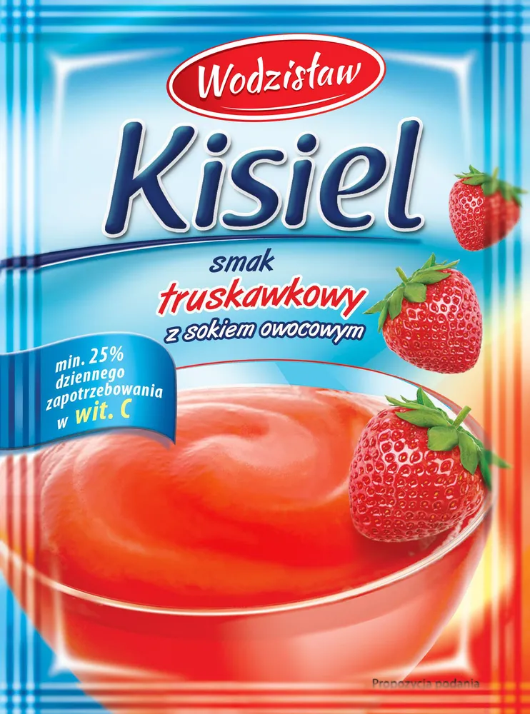 Kisiel smak truskawkowy z sokiem owocowym z witamnią C