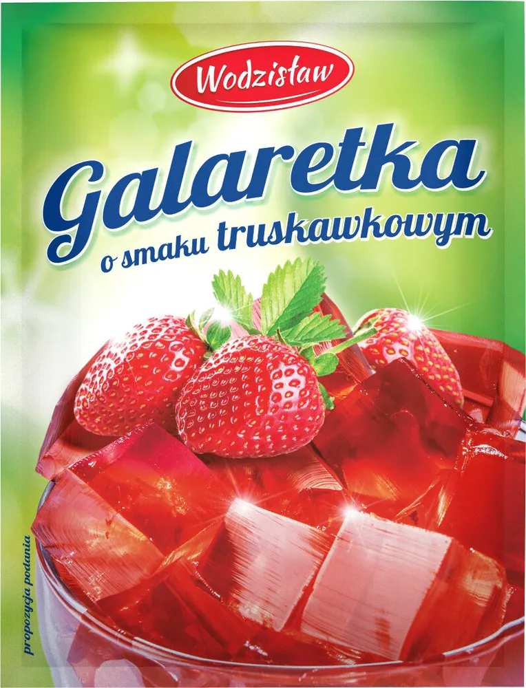 Galaretka o smaku truskawkowym