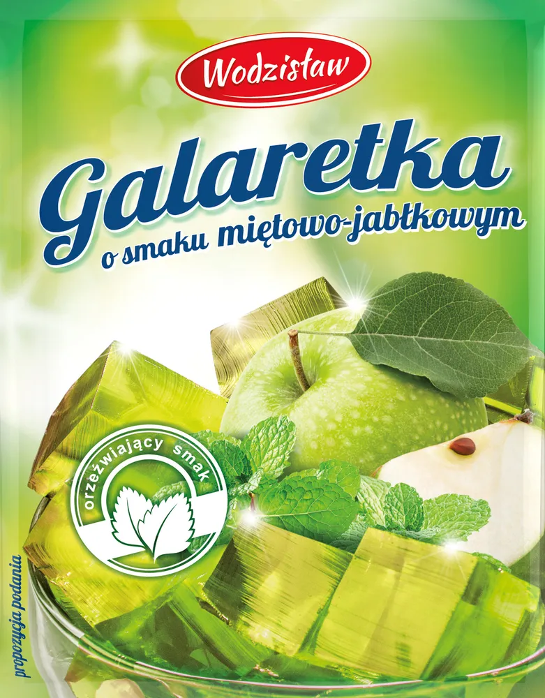 Galaretka o smaku jabłkowo - miętowym