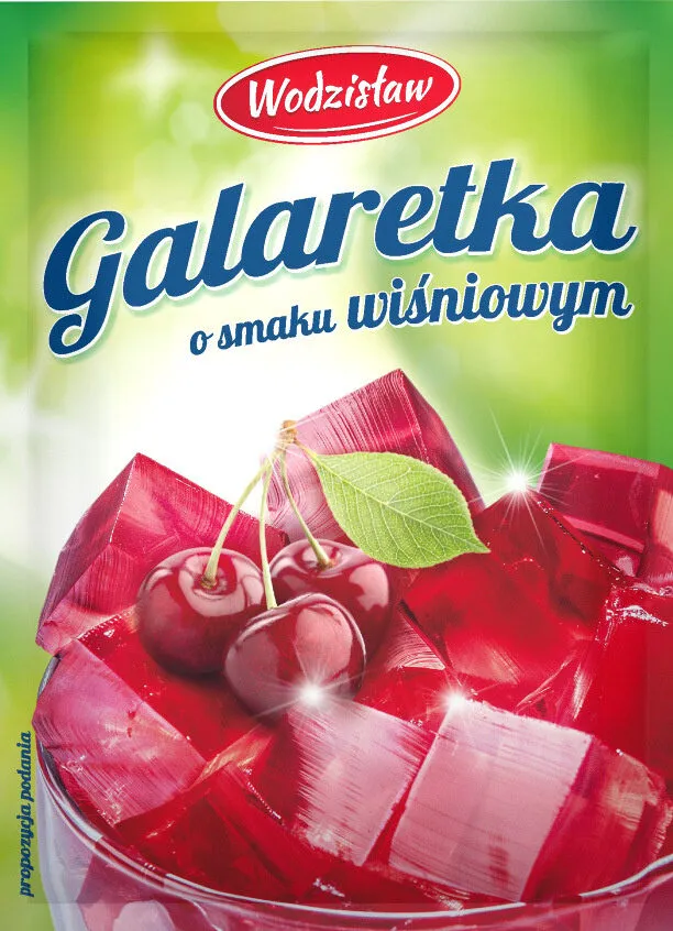 Galaretka o smaku wiśniowym