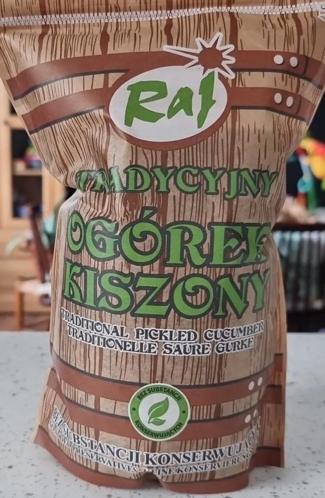 Ogórek kiszony. Traditional pickled cucumber