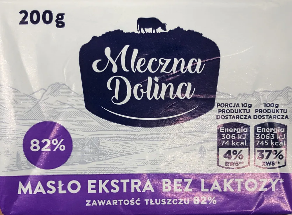 Lactose-free extra butter