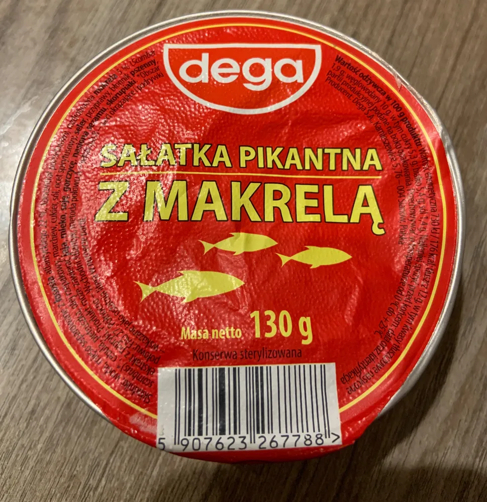 Sałatka pikantna z makrela