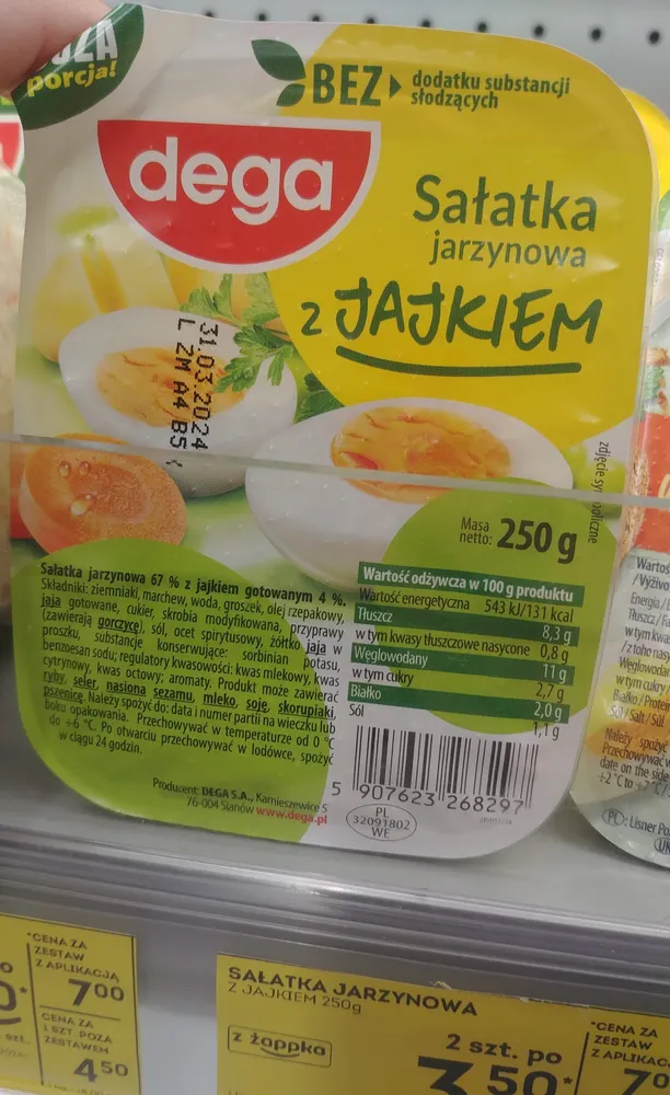Sałatka z jajkiem